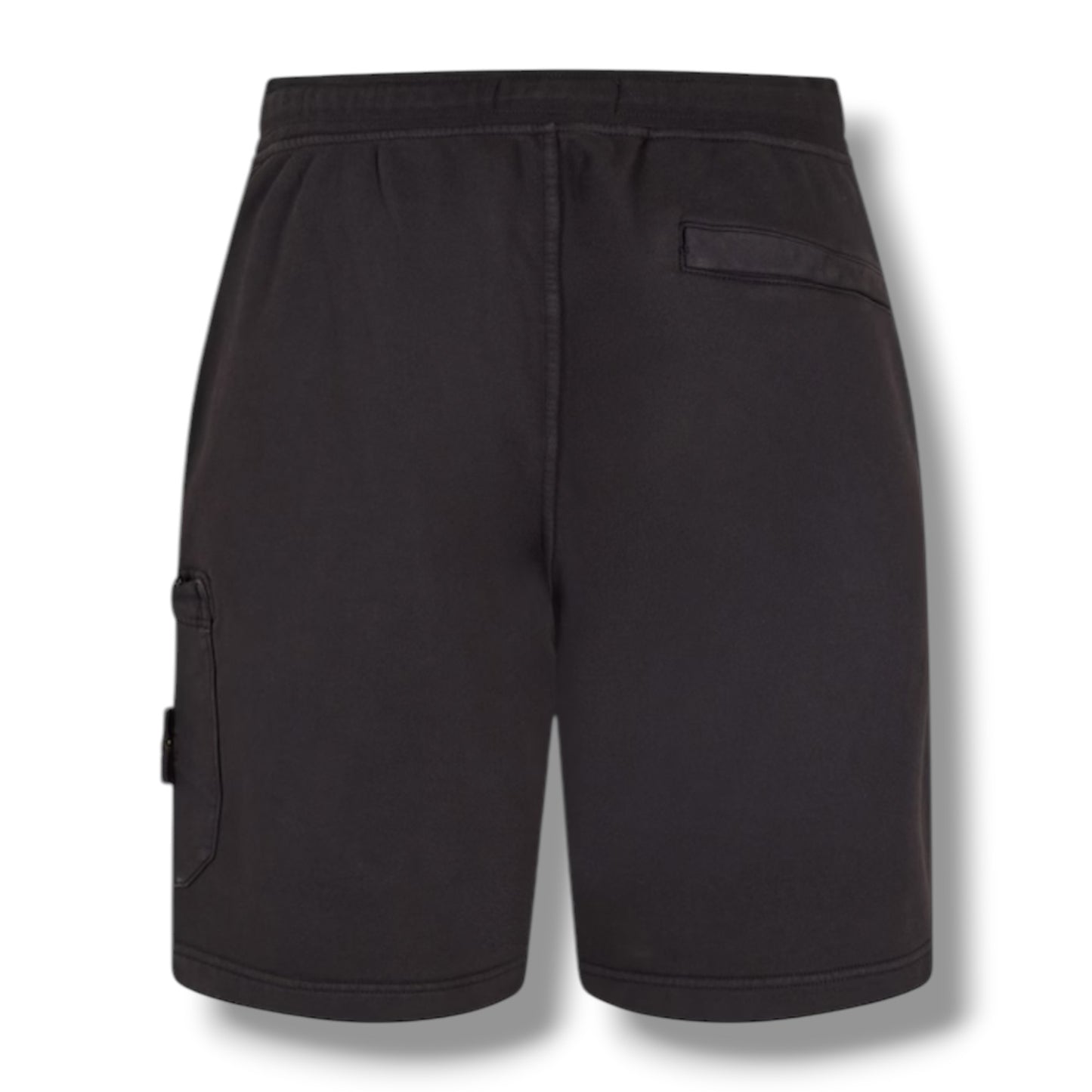 STONE ISLAND SWEATSHIRT & JERSEY SHORTS SET BLACK