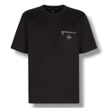 FENDI ZIP PICKET T-SHIRT BLACK