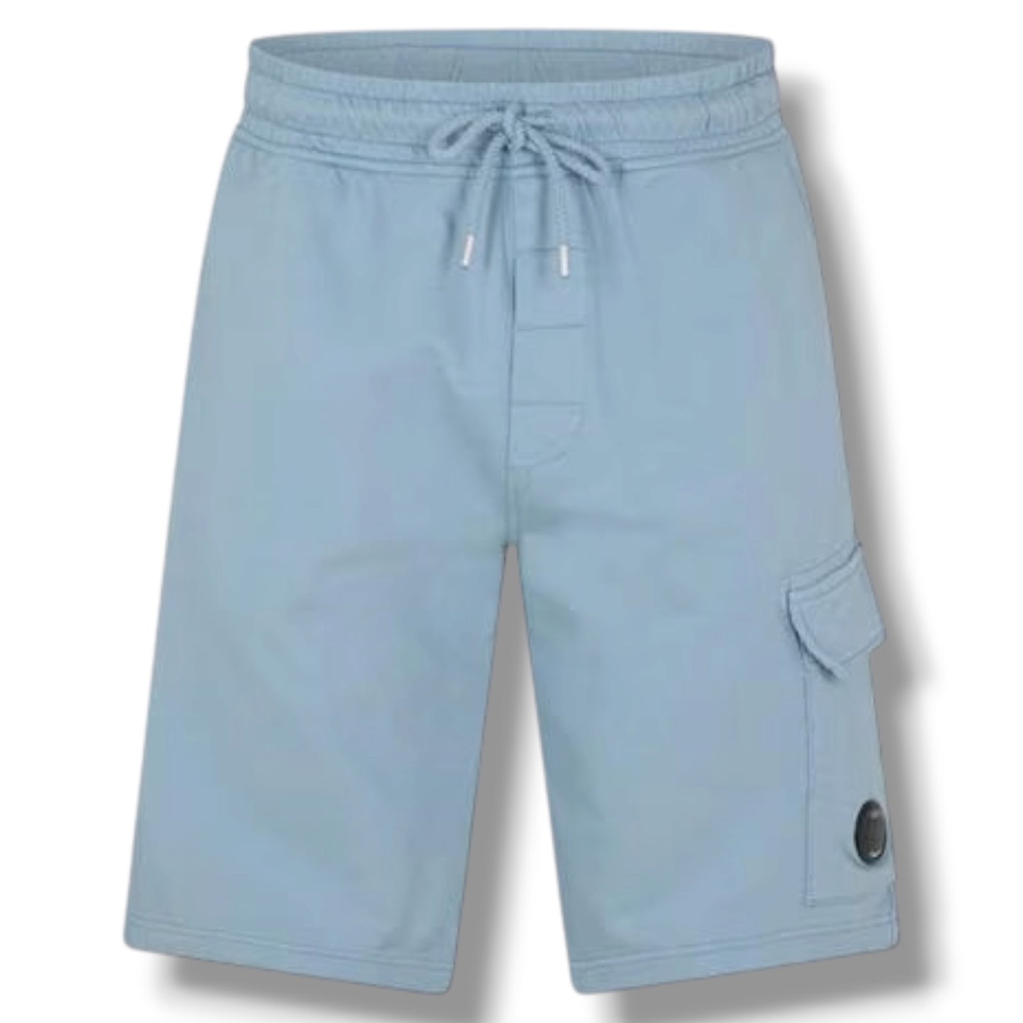 CP COMPANY OTTH HOODIE & JERSEY SHORTS SET SILVER BLUE