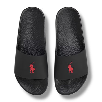 RALPH LAUREN SLIDERS BLACK