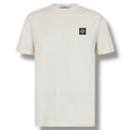 STONE ISLAND PATCH LOGO T-SHIRT IVORY BEIGE