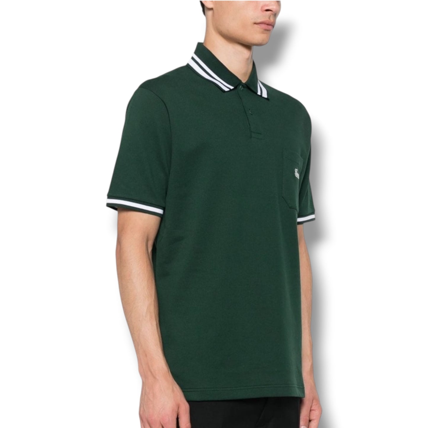 GUCCI SIGNATURE POCKET POLO SHIRT GREEN
