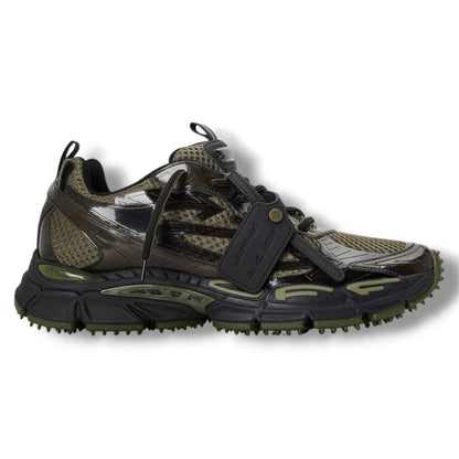 OFF WHITE BE RIGHT BACK TRAINERS GREEN & BLACK
