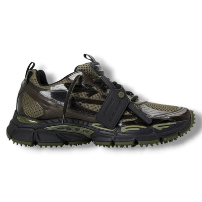 OFF WHITE BE RIGHT BACK TRAINERS GREEN & BLACK