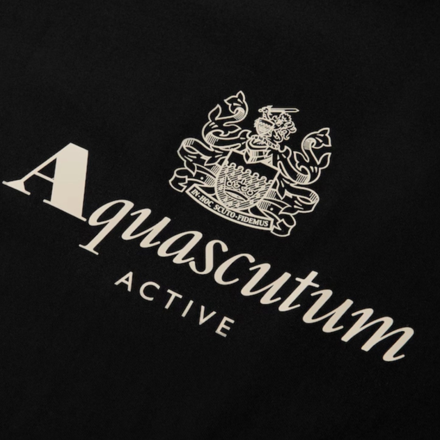 AQUASCUTUM BIG LOGO T-SHIRT BLACK