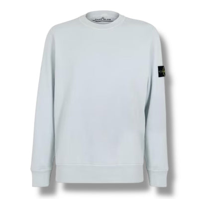 STONE ISLAND CREW NECK SWEATSHIRT SKY BLUE
