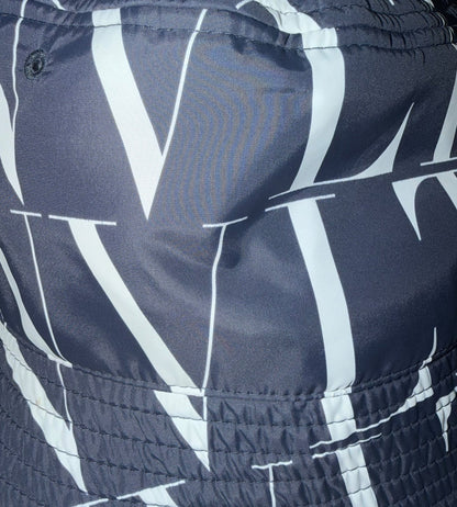 VALENTINO VLTN BUCKET HAT NYLON NAVY BLUE