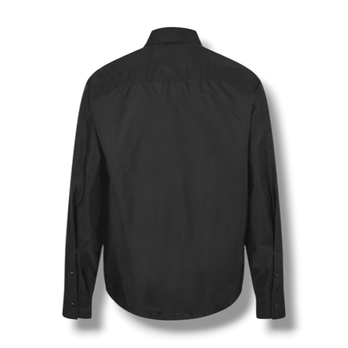 MONCLER NYLON ZIP UP OVERSHIRT BLACK