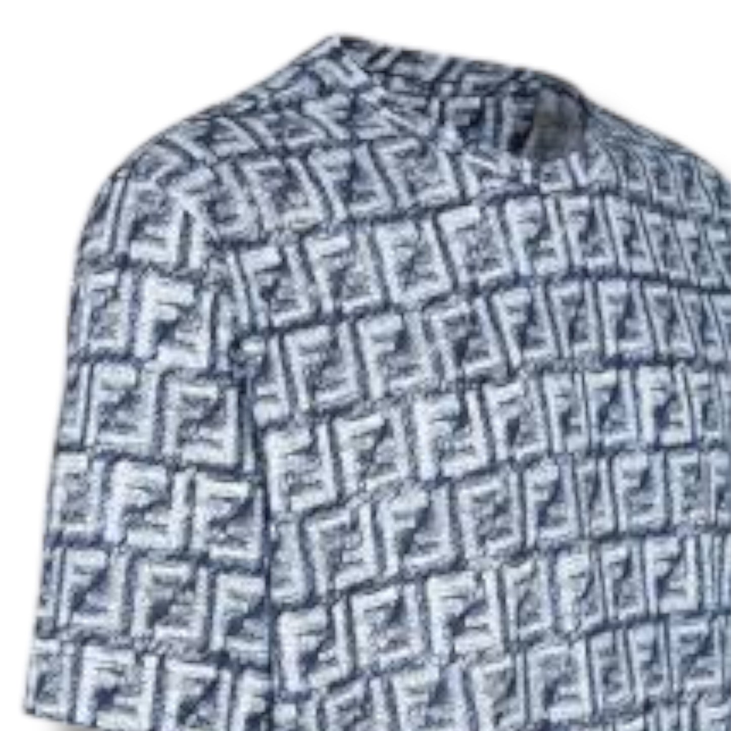 FENDI FF ALL OVER LOGO T-SHIRT BLUE