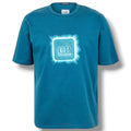 CP COMPANY METROPOLIS FRONT LIGHT BOX LOGO T-SHIRT BLUE