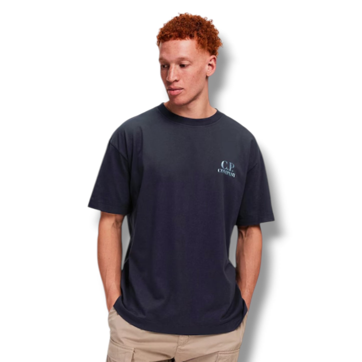 CP COMPANY BACK SAILOR LOGO T-SHIRT NAVY BLUE