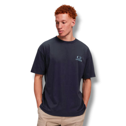 CP COMPANY BACK SAILOR LOGO T-SHIRT NAVY BLUE
