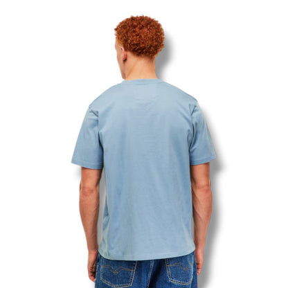 CP COMPANY SMALL LOGO T-SHIRT SILVER BLUE