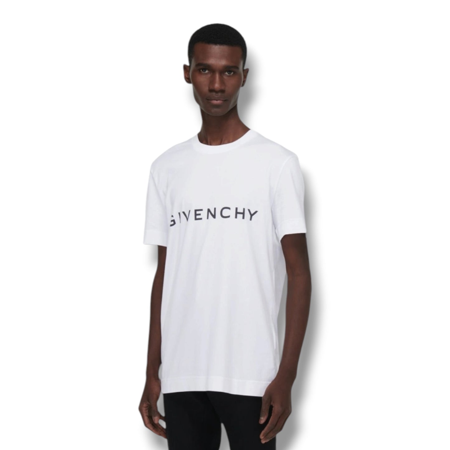 GIVENCHY TYPE LOGO T-SHIRT WHITE