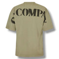 CP COMPANY BACK SHOULDER LOGO T-SHIRT KHAKI GREEN