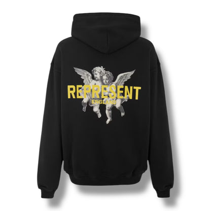REPRESENT ANGEL R OTTH HOODIE BLACK