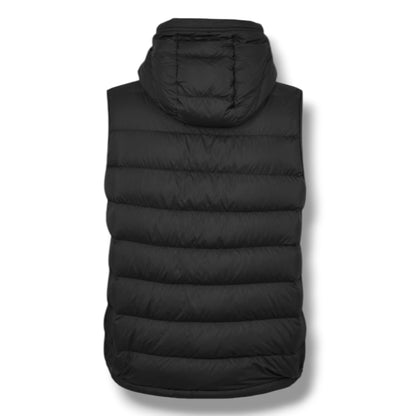 MONCLER HOODED GILET BLACK