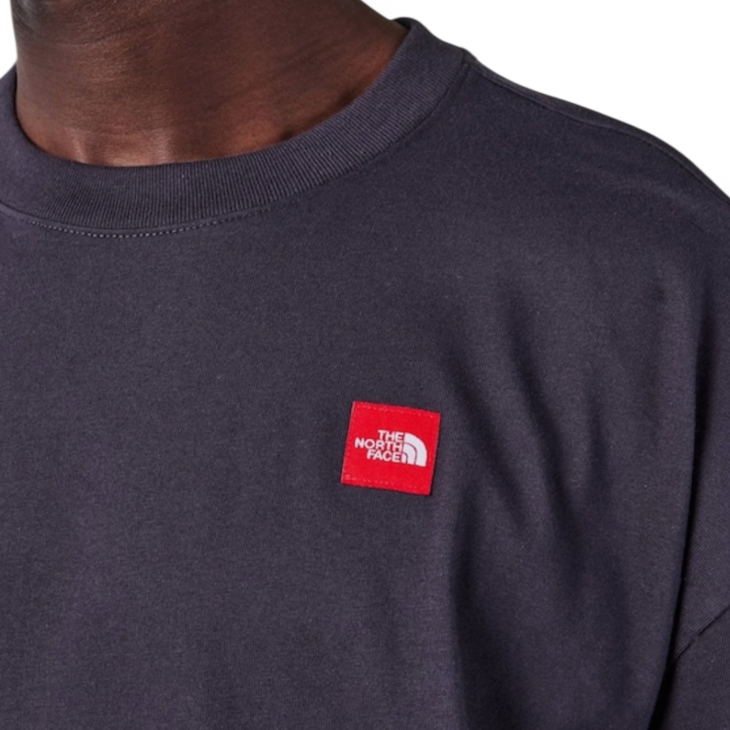 THE NORTH FACE TNF RED BOX T-SHIRT & NYLON SHORTS SET GREY & BLACK