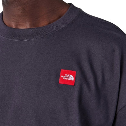 THE NORTH FACE TNF RED BOX T-SHIRT & NYLON SHORTS SET GREY & BLACK