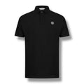 STONE ISLAND PATCH LOGO POLO SHIRT BLACK