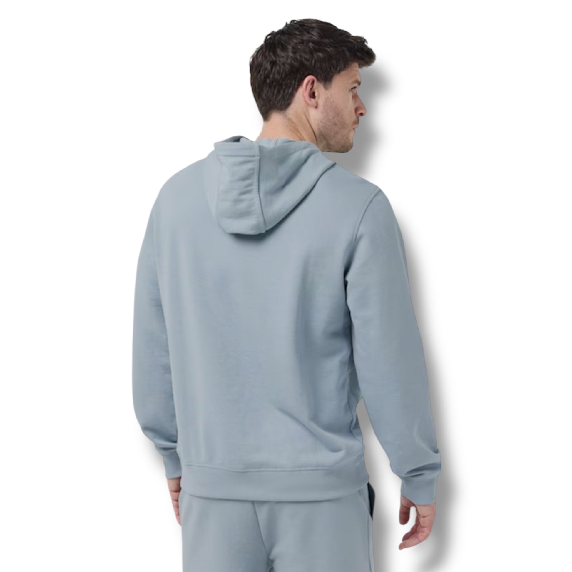 HUGO BOSS HUGO RED PATCH HOODIE & JERSEY SHORTS SET SKY BLUE