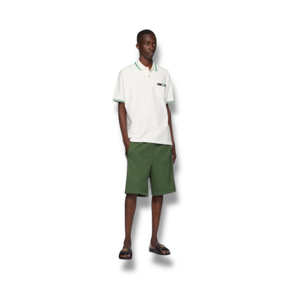 GUCCI GG REFLECTIVE TRIM JERSEY SHORTS GREEN