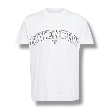 GIVENCHY COLLEGE LOGO T-SHIRT WHITE