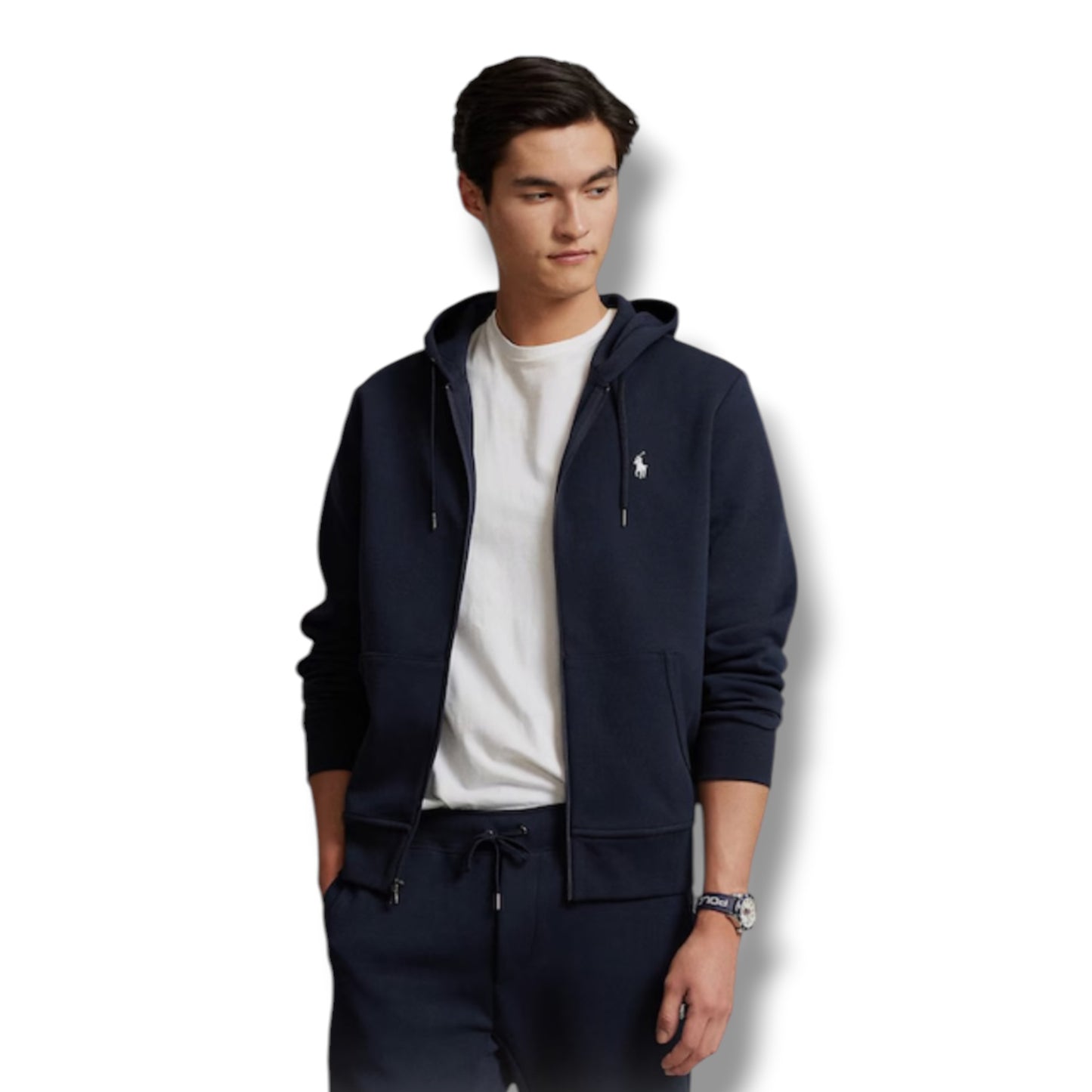 RALPH LAUREN TECH FULL ZIP HOODED TRACKSUIT NAVY BLUE