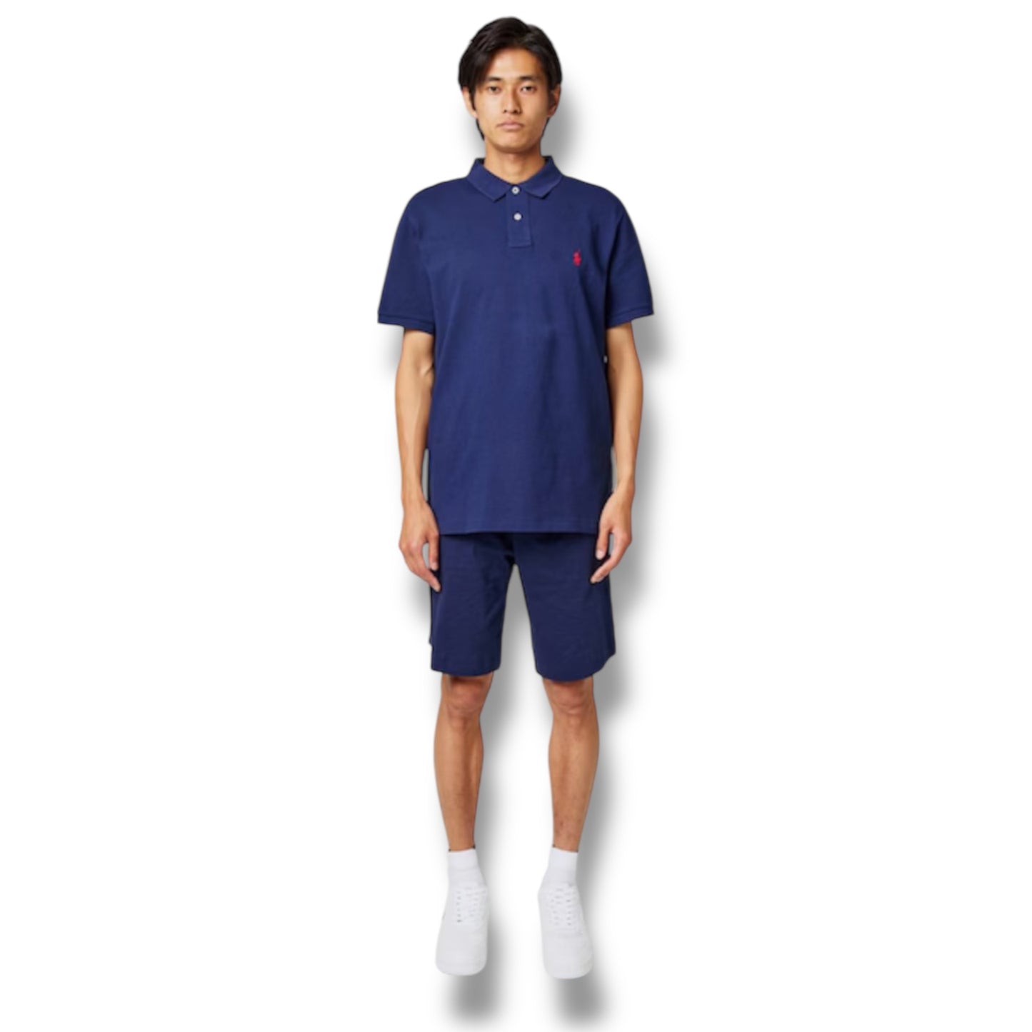 RALPH LAUREN CUSTOM FIT POLO SHIRT NAVY BLUE
