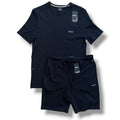 HUGO BOSS T-SHIRT & JERSEY SHORTS SET BLACK *SALE*