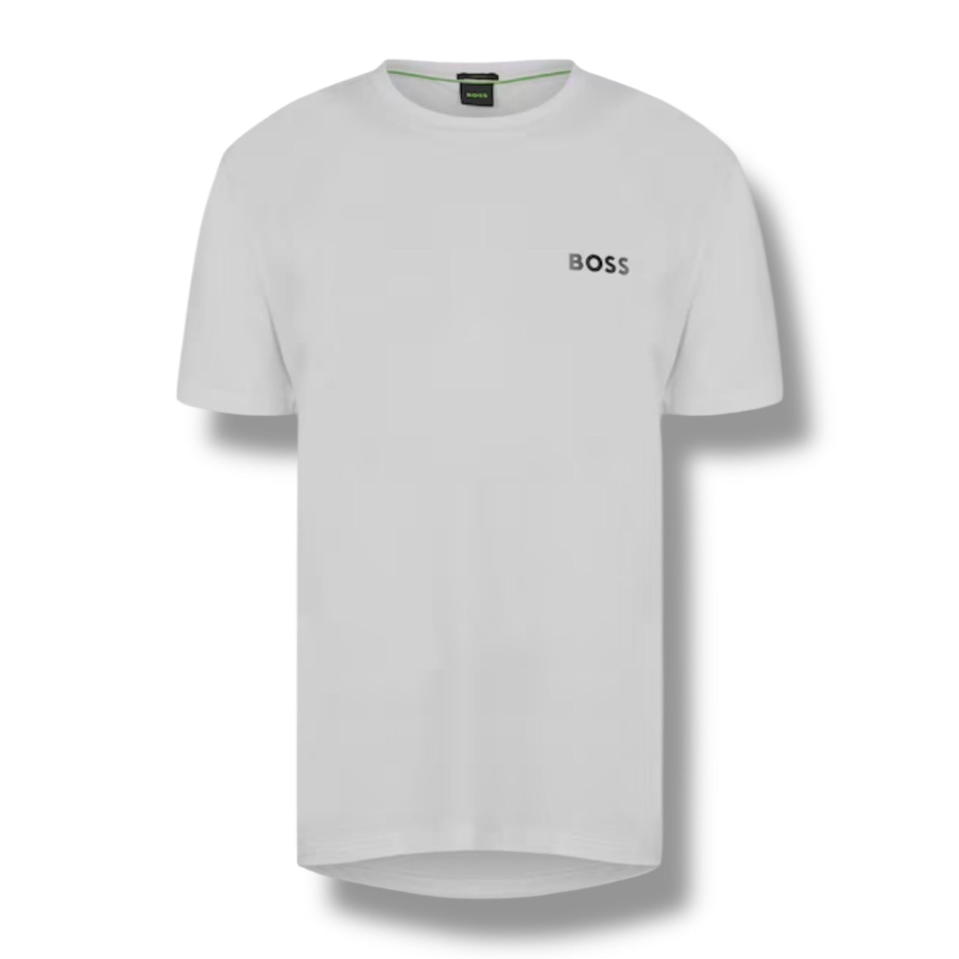 HUGO BOSS GYM KIT TECH T-SHIRT & SHORTS WHITE & NAVY BLUE