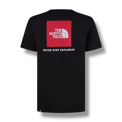 THE NORTH FACE TNF T-SHIRT & SHORTS SET BLACK -RED & BLACK