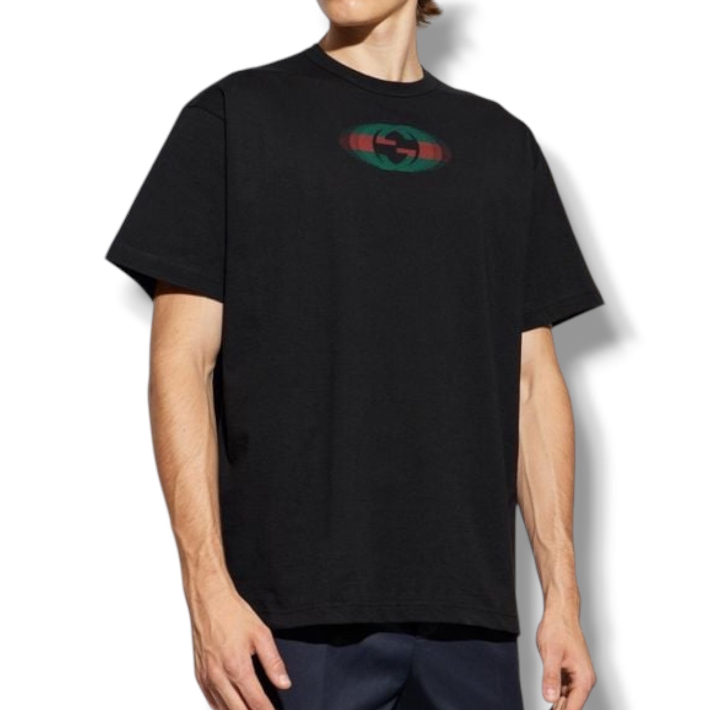 GUCCI BOX BACK LOGO T-SHIRT BLACK