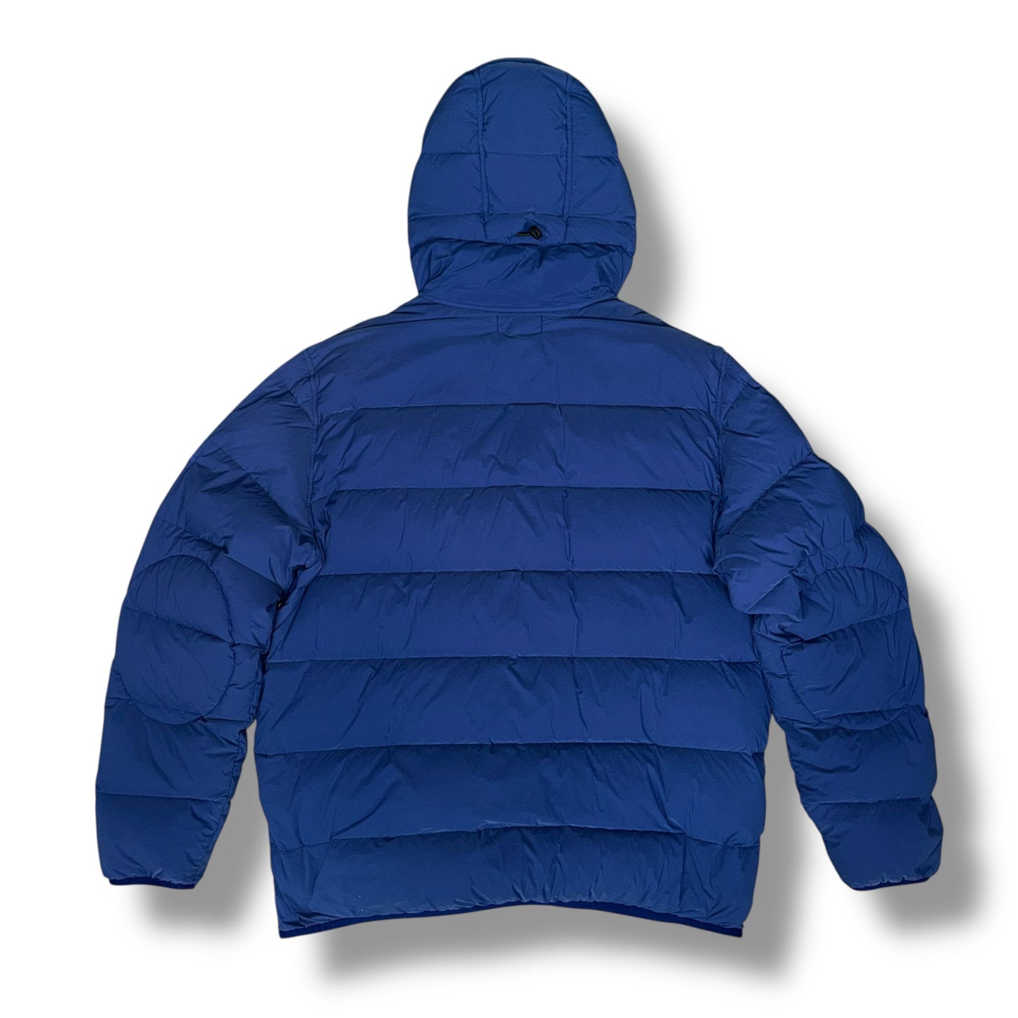 STONE ISLAND SEAMLESS TUNNEL HOODED PUFFER JACKET BLUETTE