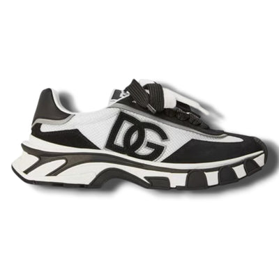 DOLCE & GABBANA D&G FRAMI MESH RUNNERS BLACK TRAINERS