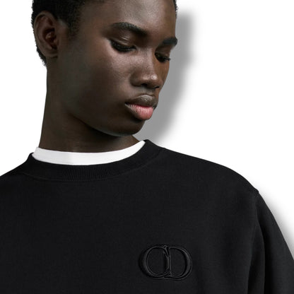 DIOR CD ICON LOGO SWEATSHIRT BLACK