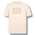 CP COMPANY STAMP LOGO T-SHIRT BEIGE