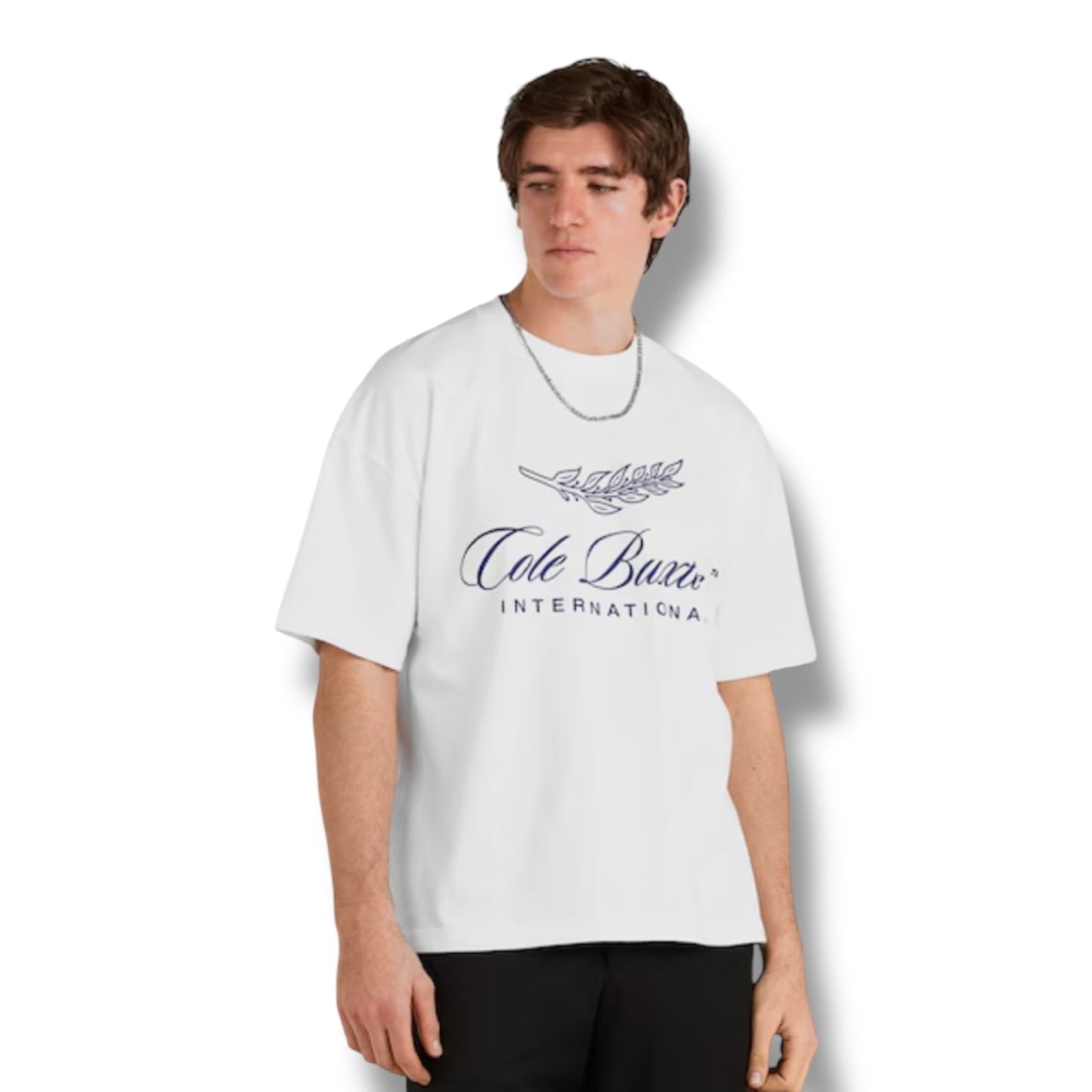 COLE BUXTON INTER FRONT LOGO T-SHIRT WHITE