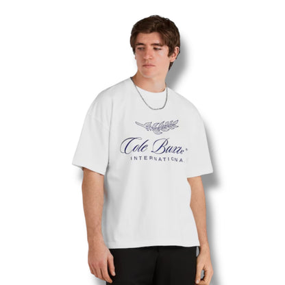 COLE BUXTON INTER FRONT LOGO T-SHIRT WHITE