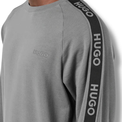 HUGO TAPE CREWNECK FULL TRACKSUIT GREY