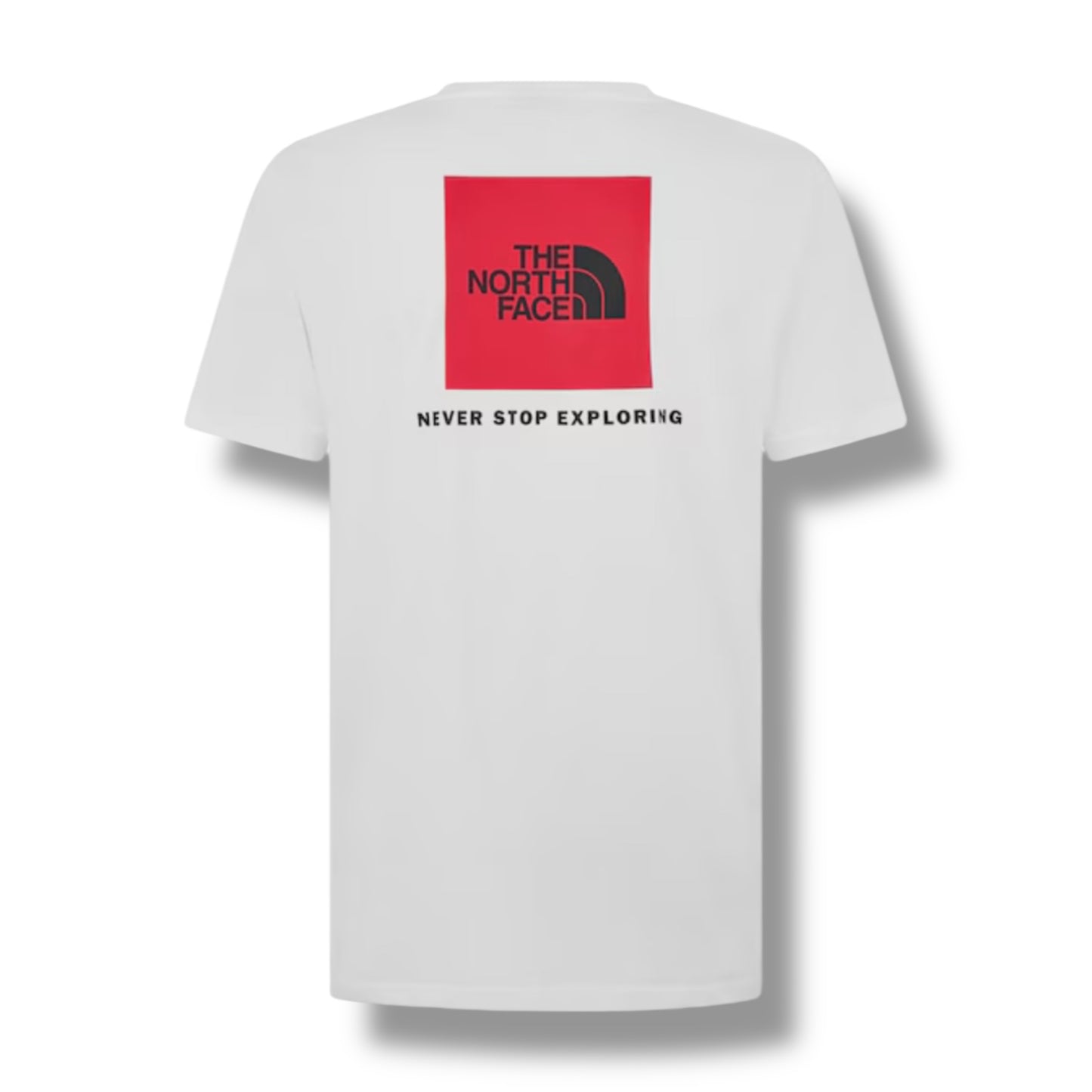 THE NORTH FACE TNF T-SHIRT & SHORTS SET WHITE - RED & BLACK