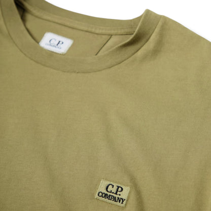 CP COMPANY SMALL LOGO T-SHIRT HERB GREEN
