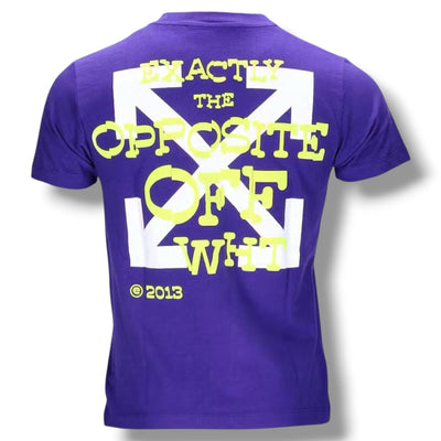 OFF WHITE OPPOSITE ARROWS T-SHIRT PURPLE