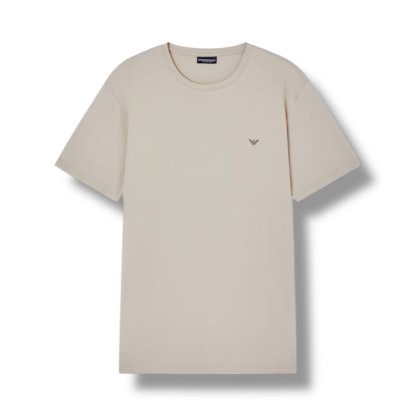 EMPORIO ARMANI BACK LOGO T-SHIRT & SWIM SHORTS SET BEIGE