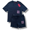 HUGO BOSS T-SHIRT & JERSEY SHORTS SET BLACK *SALE*