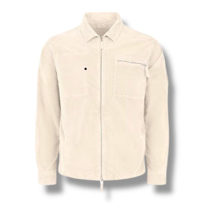 CP COMPANY LENS CORDUROY OVERSHIRT PISTACHIO BEIGE