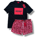 HUGO BOSS T-SHIRT & SWIM SHORTS SET BLACK *SALE*