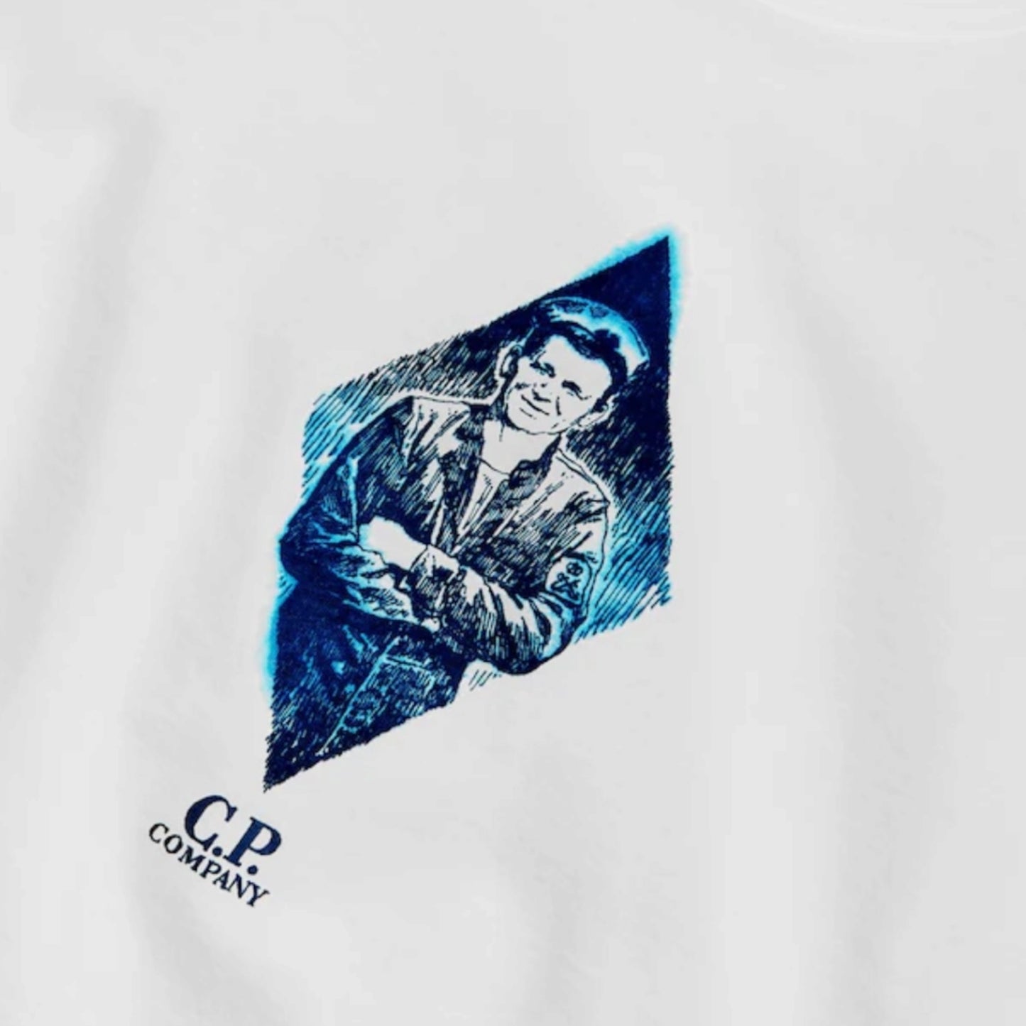CP COMPANY DIAMOND SAILOR T-SHIRT WHITE