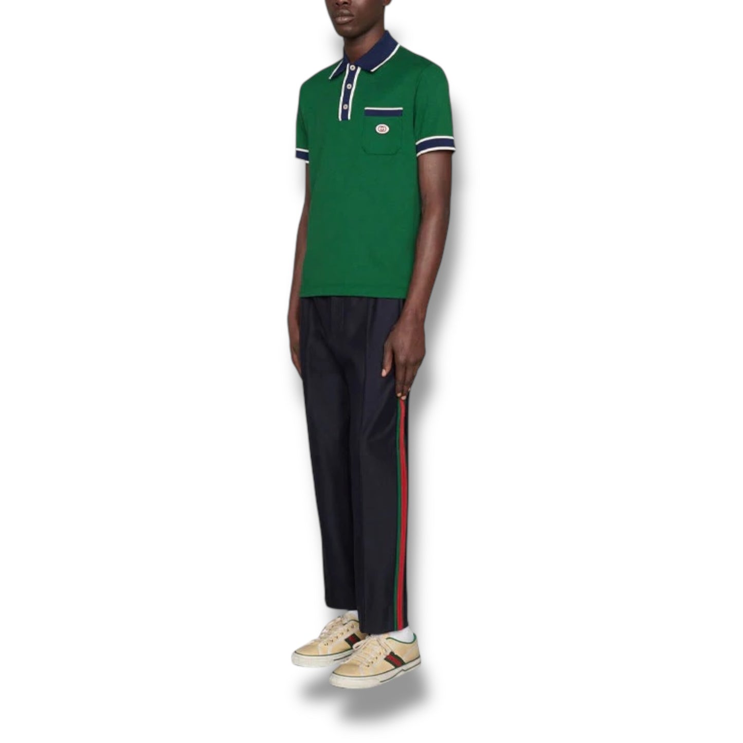 GUCCI POCKET POLO SHIRT GREEN