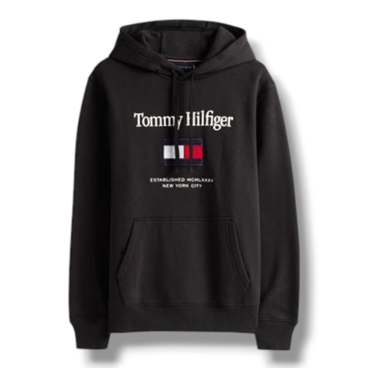 TOMMY HILFIGER FLAG OTTH HOODIE BLACK